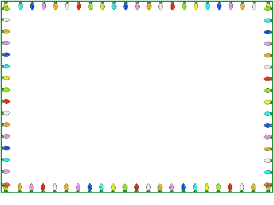 Kaz_Creations Deco Frames Frame Christmas Lights Animated