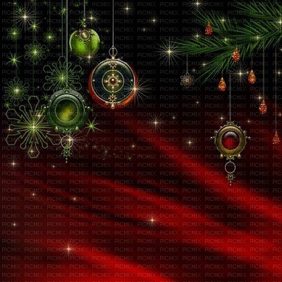 background-red-green-christmas - PNG gratuit