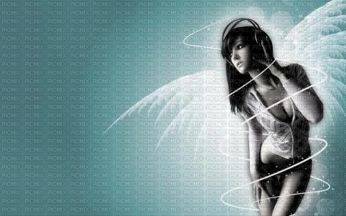 Woman music angel - laurachan - ilmainen png
