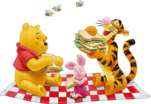 Winnie Pooh Picknick - png gratis