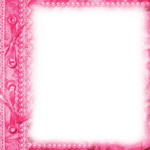 Frame.Pearls.Lace.Pink - KittyKatLuv65 - besplatni png