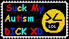 suck my autism - Gratis animerad GIF