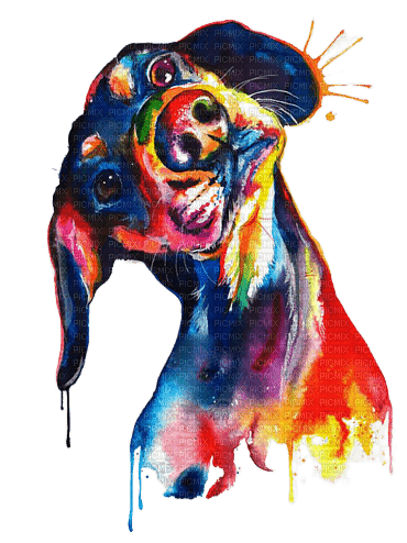 Собака арт - 免费PNG