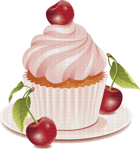 Cupcake Kirsche - png grátis