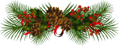 Christmas garland bp - PNG gratuit