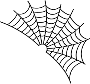 soave halloween deco web spider black gothic - PNG gratuit