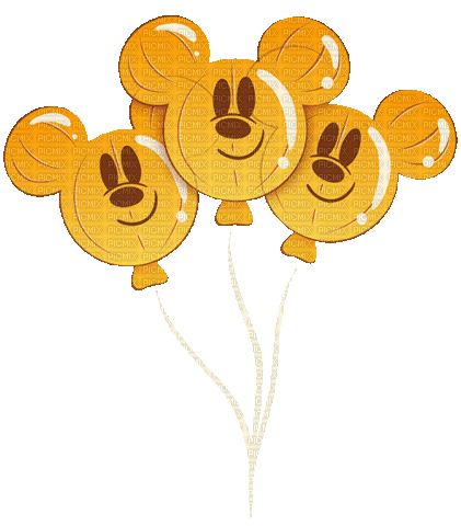 Ballon Mickey Jaune:) - Zdarma animovaný GIF