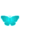 голубая бабочка - GIF animate gratis