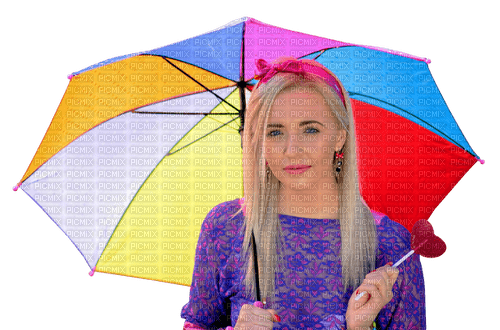 Femme Parapluie - Free PNG