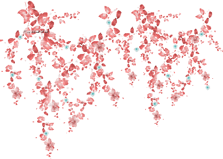 soave deco branch flowers animated spring border - 無料のアニメーション GIF