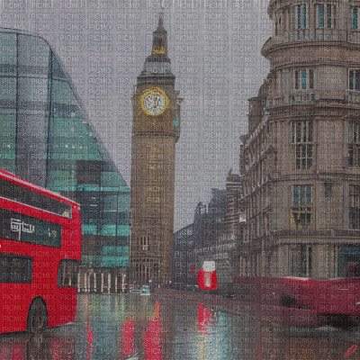 Raining in London - Бесплатный анимированный гифка