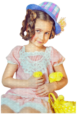 Kaz_Creations Baby Enfant Child Girl Easter - gratis png