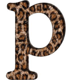 Lettre P. Leopard, - nemokama png