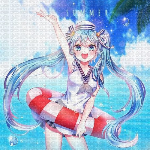 Hatsune Miku ❤️ elizamio - безплатен png