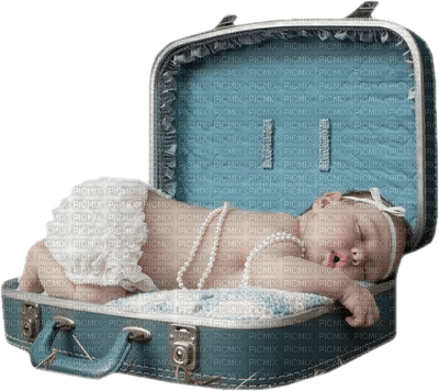 Kaz_Creations Baby 👶 Enfant Child Girl Luggage - бесплатно png