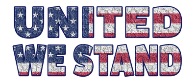 Kaz_Creations Logo Text United We Stand - gratis png