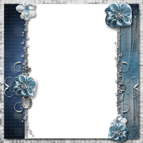 Frame Jeans Blue - Bogusia - Free PNG