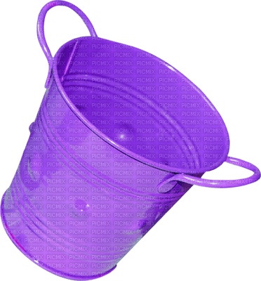 Kaz_Creations Deco Scrap Purple  Colours Bucket Pail - PNG gratuit