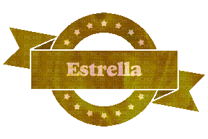 Kaz_Creations Names Estrella Colours Animated - Gratis geanimeerde GIF