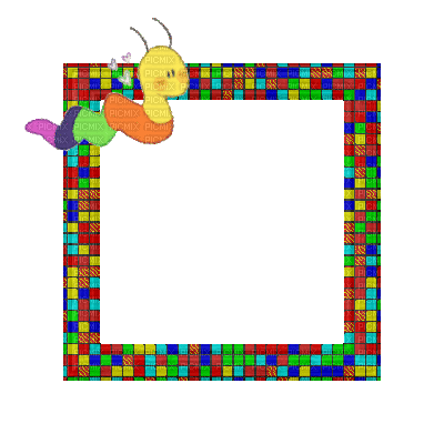 Small Rainbow Frame - Darmowy animowany GIF