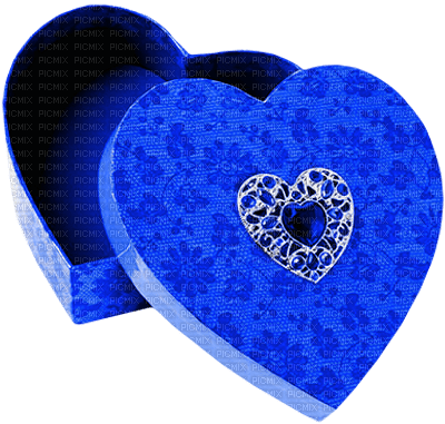 Heart.Box.Blue - zdarma png