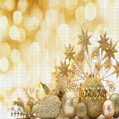 christmas noel background fond gold ball - PNG gratuit