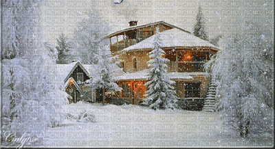 Winter.Hiver.Paysage.Landscape.Victoriabea - Бесплатни анимирани ГИФ