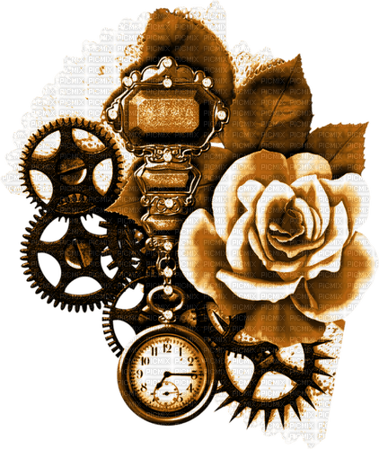 Steampunk.Deco.Brown - 無料png