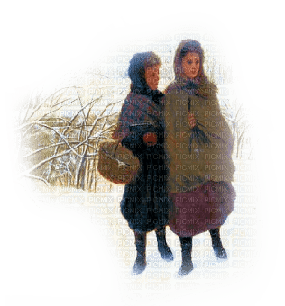 invierno niñas  dubravka4 - png gratuito
