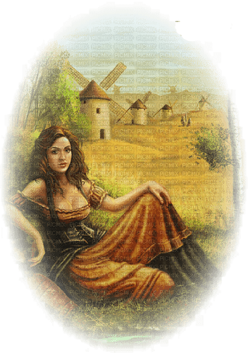 loly33 femme moulin - δωρεάν png