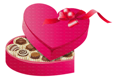 Kaz_Creations Valentine Deco Love Hearts Chocolates - PNG gratuit
