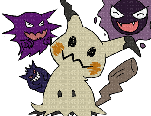 MimiKyu and Ghost Pokemon - besplatni png