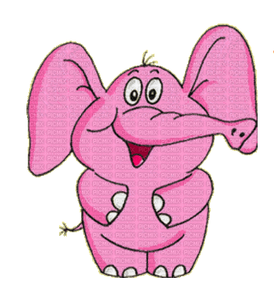 ani-elefant-rosa-kram - Gratis animerad GIF