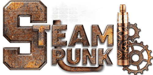 steampunk text - ilmainen png