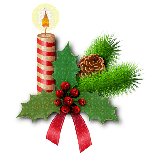 Christmas Candle - PNG gratuit