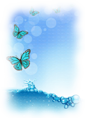 papillon bleu.Cheyenne63 - png ฟรี