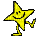 dancing star smiley pixel emote - Animovaný GIF zadarmo