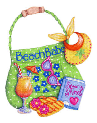 Beach Babe Accessories Ocean Sea - png gratis