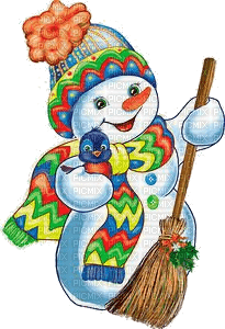 Winter, Schneemann, snowman - png ฟรี
