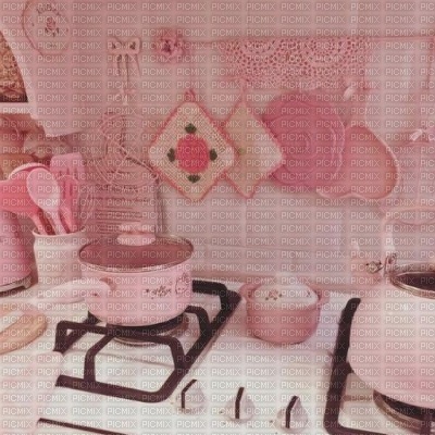 Pink Kitchen Counter - gratis png