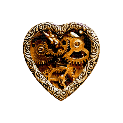 kikkapink deco scrap steampunk heart - бесплатно png