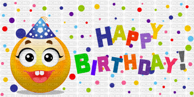 anniversaire, happy birthday, fete - Zdarma animovaný GIF