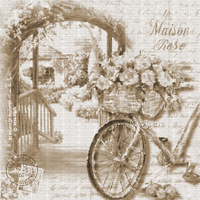 soave background animated vintage flowers spring - Darmowy animowany GIF