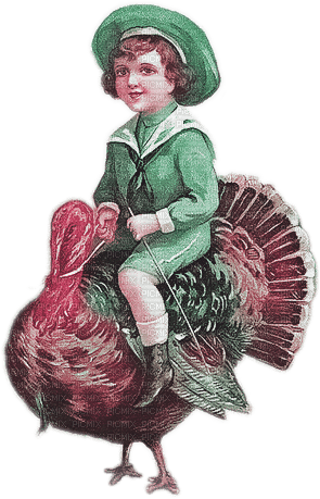 soave children boy thanksgiving  turkey vintage - png gratis