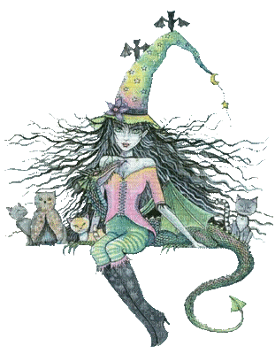 Witchy  witch - Бесплатный анимированный гифка