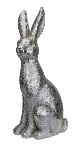 Osterhase Silber - PNG gratuit