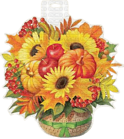 pot  de fleurs  automne Miriella - ücretsiz png
