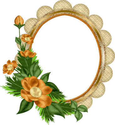 Kaz_Creations Deco Flower Frame - PNG gratuit