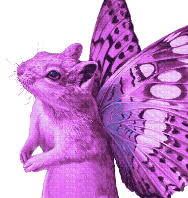 Y.A.M._Fantasy animals purple - png gratuito