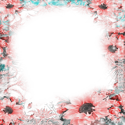 soave frame flowers sunflowers vintage pink - 免费PNG